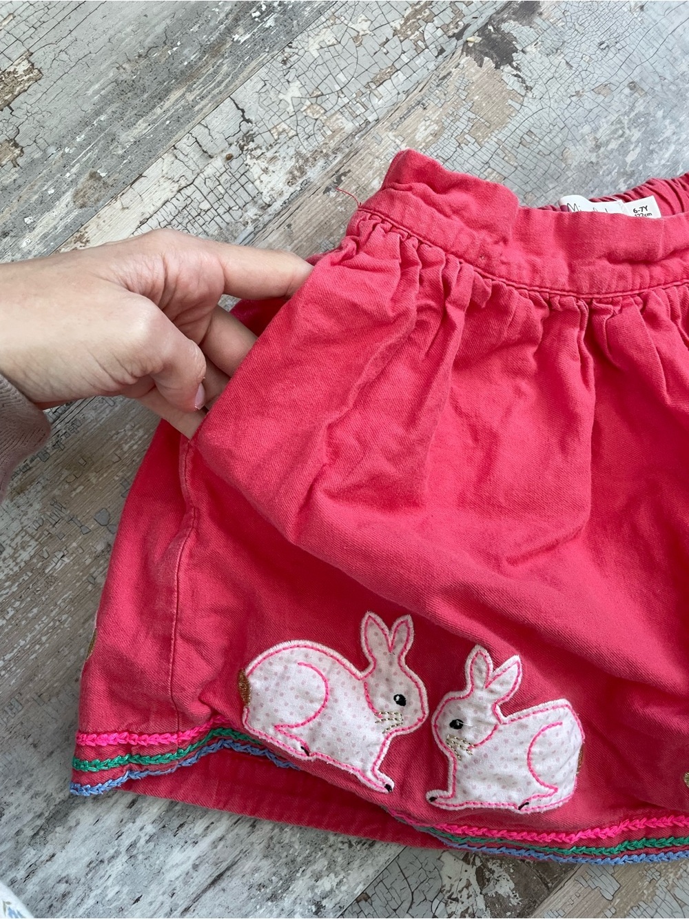Mini Boden Bunny Rabbit Spring Skirt - Picture 4 of 6